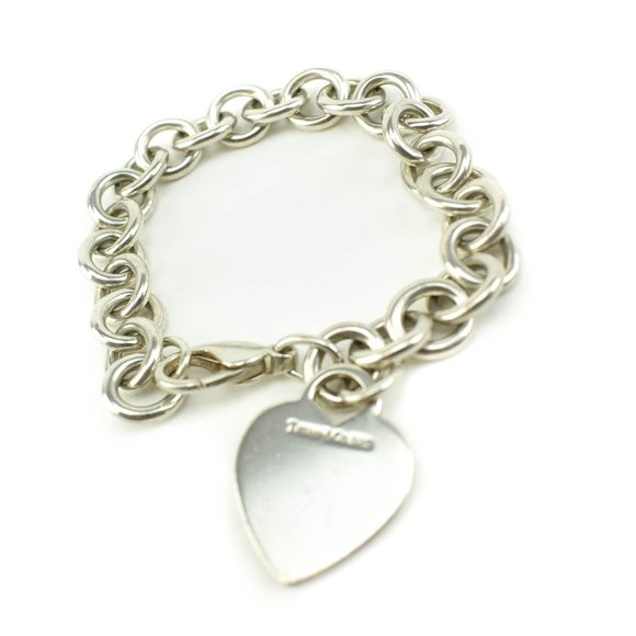 TIFFANY & CO Sterling Silver Heart Tag Bracelet nr